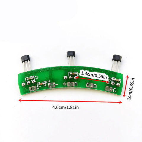 Green 120 Degree Hall Effect Sensor Circuit Board With Aluminum Housing For Electric Bikes And Scooters Replacement