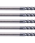 Five BestParts solid carbide ball-nose end mills, AlTiN-coated, 1/8 in cutter, 1/8 in shank, 4-flute, 30° helix