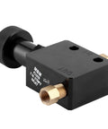 Supercharge Your Stopping Power With This Tight Adjustable Brake Proportioning Valve Crafted From Solid Aluminum Alloy For Universal Disc And Drum Systems That Keep Your Ride Planted And Handle Like A Dream, featuring a black aluminum valve with brass fitting.