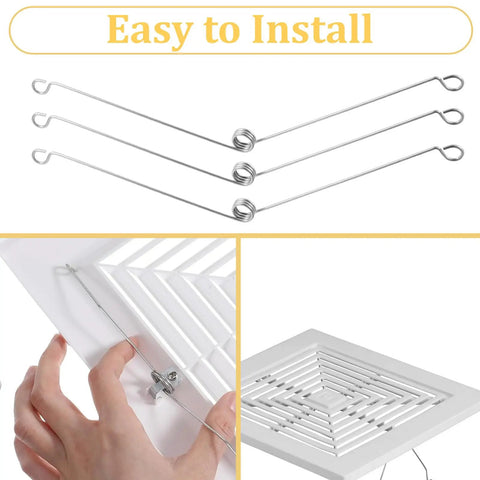 Six Pack Recessed Light Clips Stainless Steel Torsion Springs For Ceiling Trims Bathroom Vent Fan Covers And Exhaust Fans Repair Kit Durable Spare Parts For Recessed Lighting Fixtures, stainless steel clips