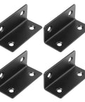 Built To Last Heavy Duty Stainless Steel L Shaped Corner Braces Set Of Four With Screw Holes 90 Degree Right Angle Brackets for Shelving