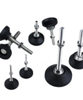Adjustable Leveling Feet Heavy Duty Swivel Glide Pads With Cushioned Rubber Bottoms to keep furniture solid as a rock and tweak height in seconds.
