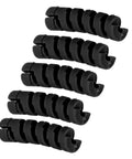 High Performance Bike Cable Sleeve Kit With Rubber Housing Covers For 4 To 5mm Lines Plus Anti Friction Spiral Design Protects Road And Mountain Bikes From Wear Daily, black 5-pack