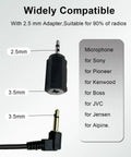 Universal Car Radio Microphone Replacement 3.5mm HD Voice Mic adapter for Kenwood Boss JVC Sony Alpine compatibility chart