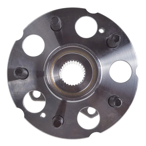 Top view of rear wheel hub and bearing assembly for 2007 2012 Acura RDX AWD and 2007 2011 Honda CR V 4WD replacement