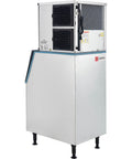 Heavy Duty Commercial Ice Maker With 230 Lb Storage Bin And Air Cooled Design, Produces 420 Lbs Of Smooth Ice Daily, Built Ridiculously Tough In 304 Stainless Steel For Bars And Kitchens, Total No Sweat Self Cleaning side view.