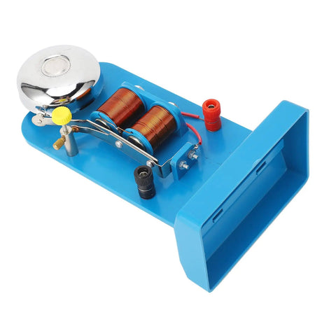 Hands On Electromagnet Experiment Kit For Physics Class And Home School Projects Electric Bell Demonstration Tool Magnetic Field Experiments For Schools Student Friendly Easy Setup With DC Power 3-6V shown from above