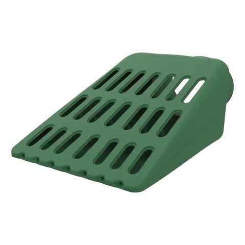 Downspout And Sump Pump Discharge Extension For Yard Drainage, Low Profile Ground Level Drain Grate With Waterproof Protection side view