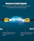 2 Pack RG316 Coax Cable SMA Female To UHF SO239 6 Inch Pigtail Jumper Extension For CB Radio GPS Antenna connectors