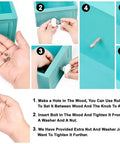 Step-by-step installation of Clear Round Glass Cabinet Knobs 12 Piece Set For Drawers And Dressers Modern Hardware Decorative Drawer Pulls Rust Free Premium Glass Knobs For Kitchen Cabinets And Furniture Makeovers.