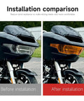 Harley Headlight Lens Cover Front Protector Waterproof Anti Scratch Lens Guard for Harley Davidson CVO Road Glide FLTRXSE 2023 2024 Orange