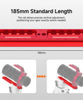 Go To Dual Sided Dovetail Mount Plate 185mm for SV555 APO with Vixen Synta and Arca Swiss Mounts, red dovetail plate shown mounted