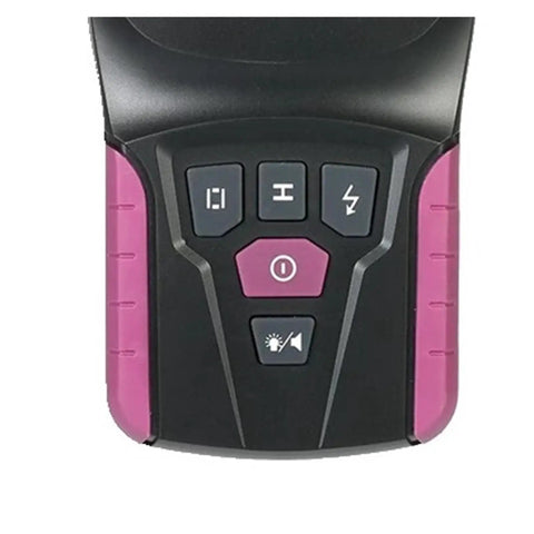 Digital Stud Finder And Wall Scanner Ace Up Your Sleeve For Hidden Metal Wood Copper Pipe AC Cable Live Wire Detection Deep Dive Up To 110mm Depth High Accuracy Saves You From A Drill Disaster 2Pc control panel with buttons for operation.