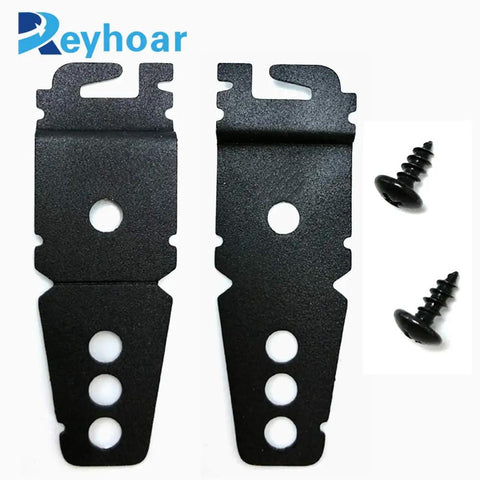 Two Pack Dishwasher Mounting Bracket Replacement Kit With Screws Fits Whirlpool And KitchenAid Dishwashers Black Heavy Duty
