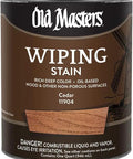 Premium Cedar Wiping Interior Wood Stain, Heavy Bodied Low VOC Formula, Quart Size tin for wood surfaces.