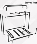 Heavy Duty Folding Chair And Table Rack Cart For Events And Venues Holds 10 To 16 Chairs And 4 To 8 Tables Powder Coated Steel