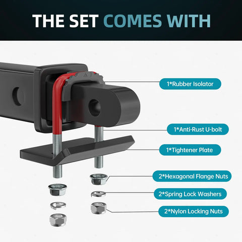 Beefy Heavy Duty Hitch Tightener And Anti Rattle Clamp For One And A Quarter Inch And Two Inch Receivers Easy Install Stabilizer parts