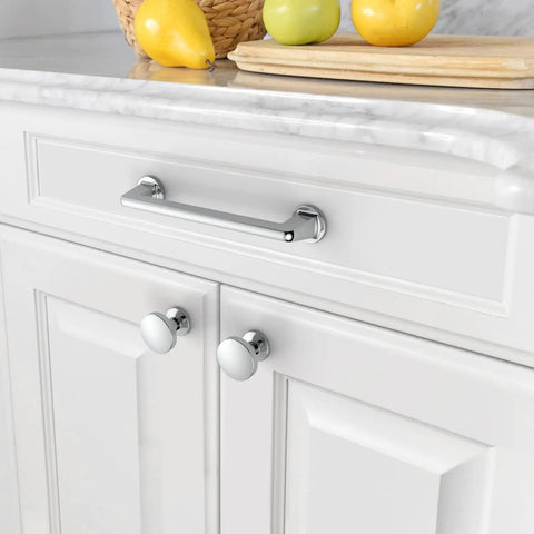 Polished Chrome Cabinet Knobs 20 Pack For Kitchen Cabinets Dressers And Drawers Zinc Hardware Durable Finish Easy Install
