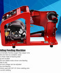 CO2 MAG Welder Wire Feeder 24V Single Drive Gas Shielded Welding Feeding Machine 350A Pro Grade Duty Cycle, side view