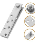 360 Degree Stainless Steel Invisible Pivot Hinges for Secret Bookcase Doors Heavy Duty Concealed Door Hardware Rotatable Hidden Hinge System