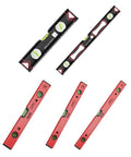 Pro Grade Aluminum Measuring Tool With Bubble Level Ruler For Mud Work Heavy Duty Anti Drop Design displayed in multiple angles