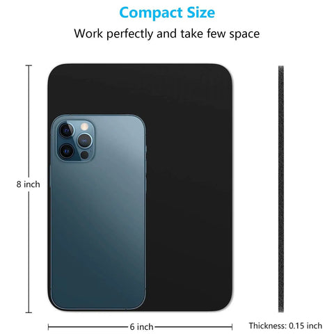 Small Mouse Pad 8 By 6 Inch Thick Rubber With Premium Textured Non Slip Surface, Portable Washable Mini Mouse Mat