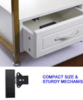 RFID Cabinet Lock System With USB Cable For Wooden Drawers And Cupboards installed in white drawer