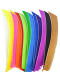 50 Pcs Pro Grade Full Length Turkey Feather Arrow Fletching Set With Spiral Wrap 7 To 10 Inch Right Wing Left Wing Pink For Target Archery Flu Flu Arrows Replacement.