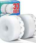 Weather stripping door and window seal rolls, white foam tape, 33 ft, Amazon brand