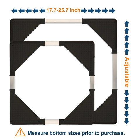 Adjustable Appliance Dolly Base With Four Locking Casters For Moving Washers Dryers Mini Fridges And Storage Units, adjustable size 17.7-25.6 inch