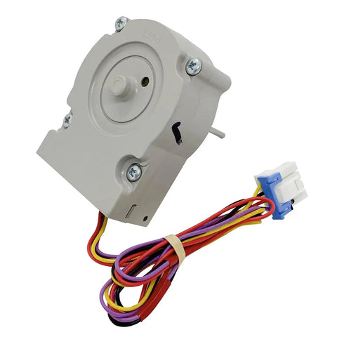 Refrigerator Condenser Fan Motor Replacement For LG Haier 12V 1A ODM001F4A EAU63923601 with wiring, front view