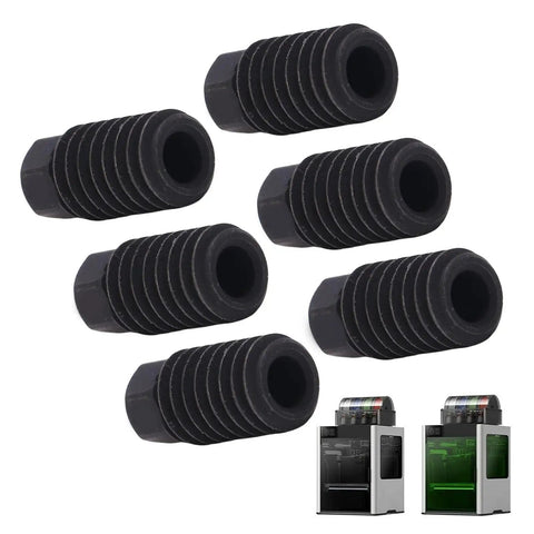 Top Tier Hardened Steel 3D Printer Nozzles 6 Pack Featuring.6Mm Bore And CNC Machined Finish With A Super Smooth Glossy Interior For Rock Solid Extrusion On PLA ABS PETG And TPU Filament Builds All Day Long