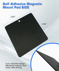 Self Adhesive Magnetic Mount Pad For Aluminum Cabs No Drilling 8 Pack 3.54 inch Rust Proof Steel Pad