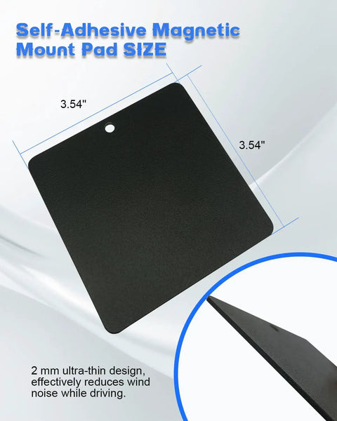 Self Adhesive Magnetic Mount Pad For Aluminum Cabs No Drilling 8 Pack 3.54 inch Rust Proof Steel Pad