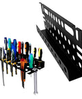 Wall Mount Hammer Holder And Heavy Duty Tool Organizer Rack For Garage And Workshop 40x14cm Carbon Steel Pegboard Style Gear