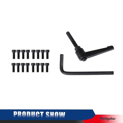 Set of bolts, lever arm, and hex key for Two Pack SBR 12 Linear Guide Rail System 500mm With Four SBR12UU Carriage Blocks