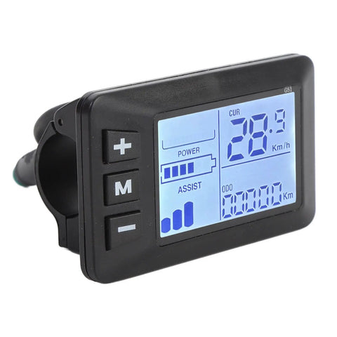 Electric Bike Controller With LCD Display And 5 Pin Connector For Easy Modification Speedometer Readout And Electric Scooter LCD Panel Upgrade For Pro Riders Who Love Quick Dope Upgrades