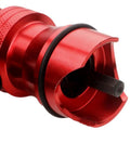 Upgrade Your Gear With This Ultimate Durability Drill Adapter For Riveting That Slaps With 100 AntiCorro Coated Rivets Perfect For Trailer Hacks HVAC Fixes And Snagging Stuck Bolts In Hard Metal Jobs Fast red aluminum drill rivet adapter with black tip