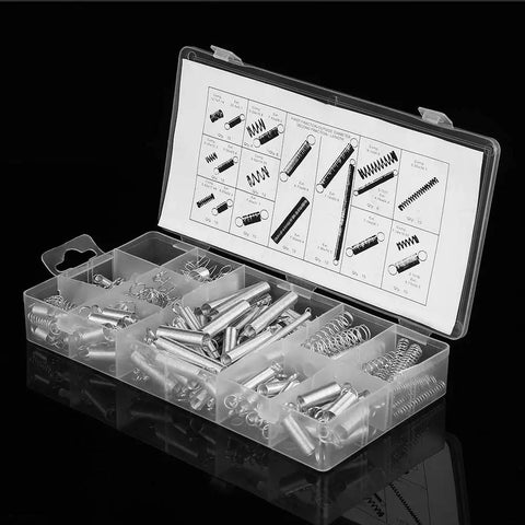 Ultimate 200 Piece Carbon Steel Compression And Extension Springs Assortment Kit With 20 Sizes Plus Organizer Box For Serious DIY Crafts Toys Repair And Appliance Fixes You Gotta Have This Awesome Set, open organizer box