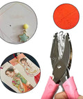 Portable Circle Hole Punch Tool For Craft Paper And Scrapbooking With Pink Soft Grip 1 16th Inch Circle Punch Handy Handheld Paper Punch