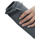 Heavy Duty Silicone Welding Work Mat With Massive Workspace For Soldering And Heat Resistance Pro Level Table Pad held in hand.