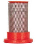 Red Nozzle Strainer For Broadcast Sprayers With 50 Mesh Screen Universal Fit For Any Brand Reduces Clogs And Damage Easy Install