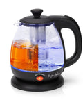 Electric Kettle With Tea Infuser 1L No Fuss Quick Boil Keep Warm LED Indicator Light Auto Shut Off Boil Dry Protection BPA Free Black