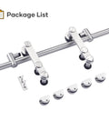 Heavy Duty 6 Ft Stainless Steel Sliding Barn Door Hardware Track Kit For 30 To 36 Inch Single Door Anti Rust Anti Corrosion