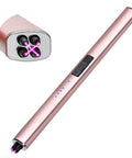 Chic Electric Candle Lighter Gift For Women, Perfect Stocking Stuffer And Holiday Present in rose gold with plasma arc
