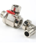 Oil Drain Valve With Removable L-Shape Hose End Combo For Trucks Trailers And Buses 14mm-1.5 Thread Stainless Steel Construction