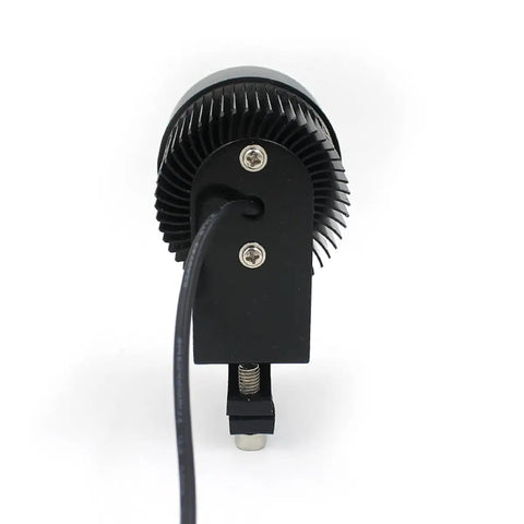 Back view of Bright 20W LED Motorcycle Headlight For 12V To 85V Systems Waterproof Front Lamp For E Bikes Scooters Mini Motorcycles