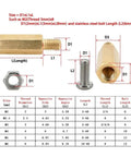 Brass Standoff Spacer Kit 10Pcs M2 M2.5 M3 Hex Threaded Bracket Pillars For Motherboard And PCB Mounts 17mm Length Bracket Rack Support Metal Screws Nuts Bolts For DIY Electronics And Furniture Projects, brass hex spacer dimensions