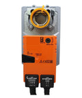 Top Shelf Electric Damper Actuator Sm230a Motorized Airflow Regulator shown from the front with detailed wiring and connections.
