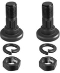Rotary Cutter Bolt Kit With Washers And Lock Nuts For Mower Replacement, 2 Piece Heavy Duty Metal Construction, components visible